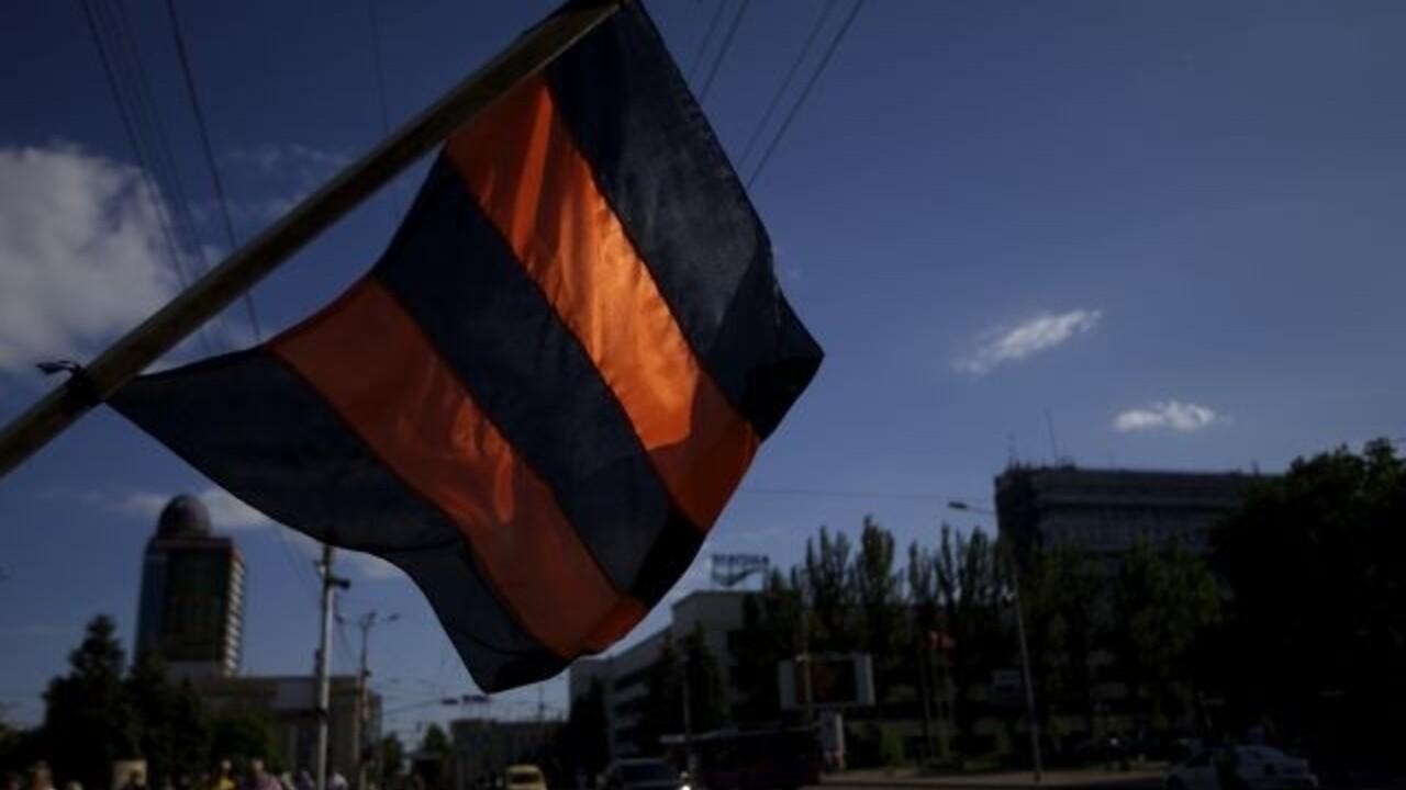 Ukrajina Doneck vlajka (SITA)